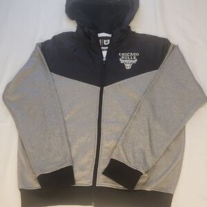 Chicago Bulls Women's Gray and Black Jacket